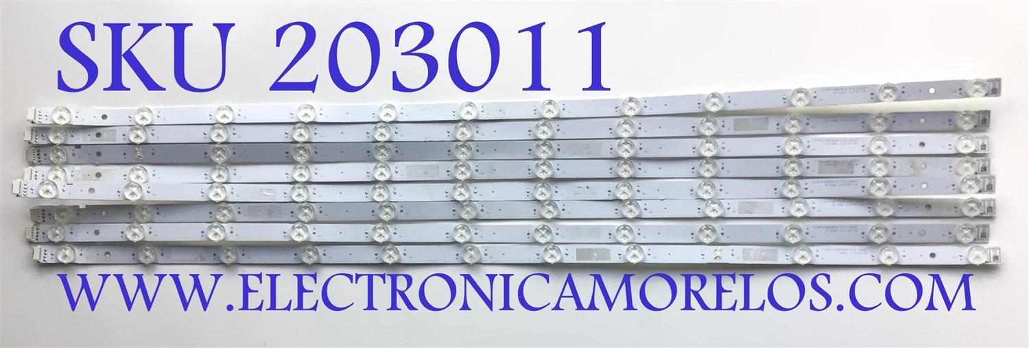 KIT DE LED'S PARA TV SONY ((INCOMPLETO SOLO 22 PIEZAS)) / NUMERO DE PARTE LB7502F V0_12 / 7502F00001 / E469119 / PANEL YDBO065DBU02 / MODELO XR-75X95J / XR75X95J / NOTA IMPORTANTE:KIT CONSTA DE 28 PIEZAS EN TOTAL